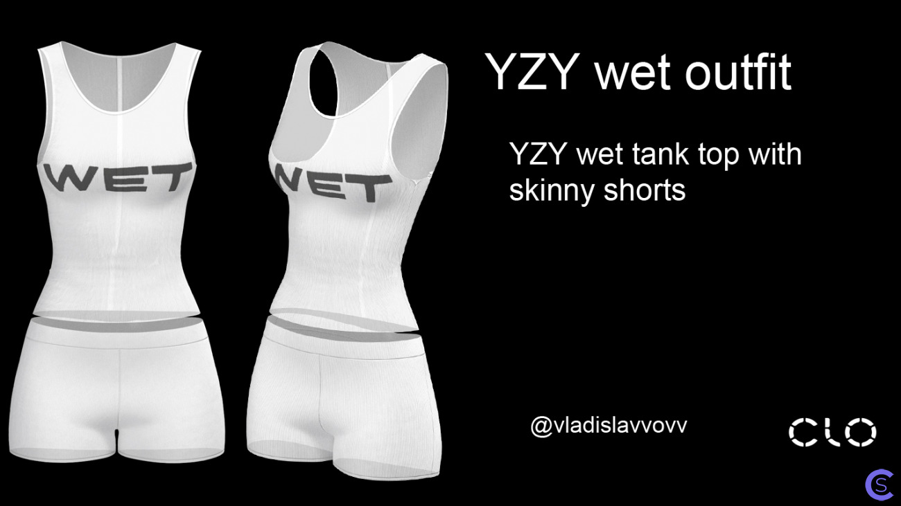 YZY wet outfit