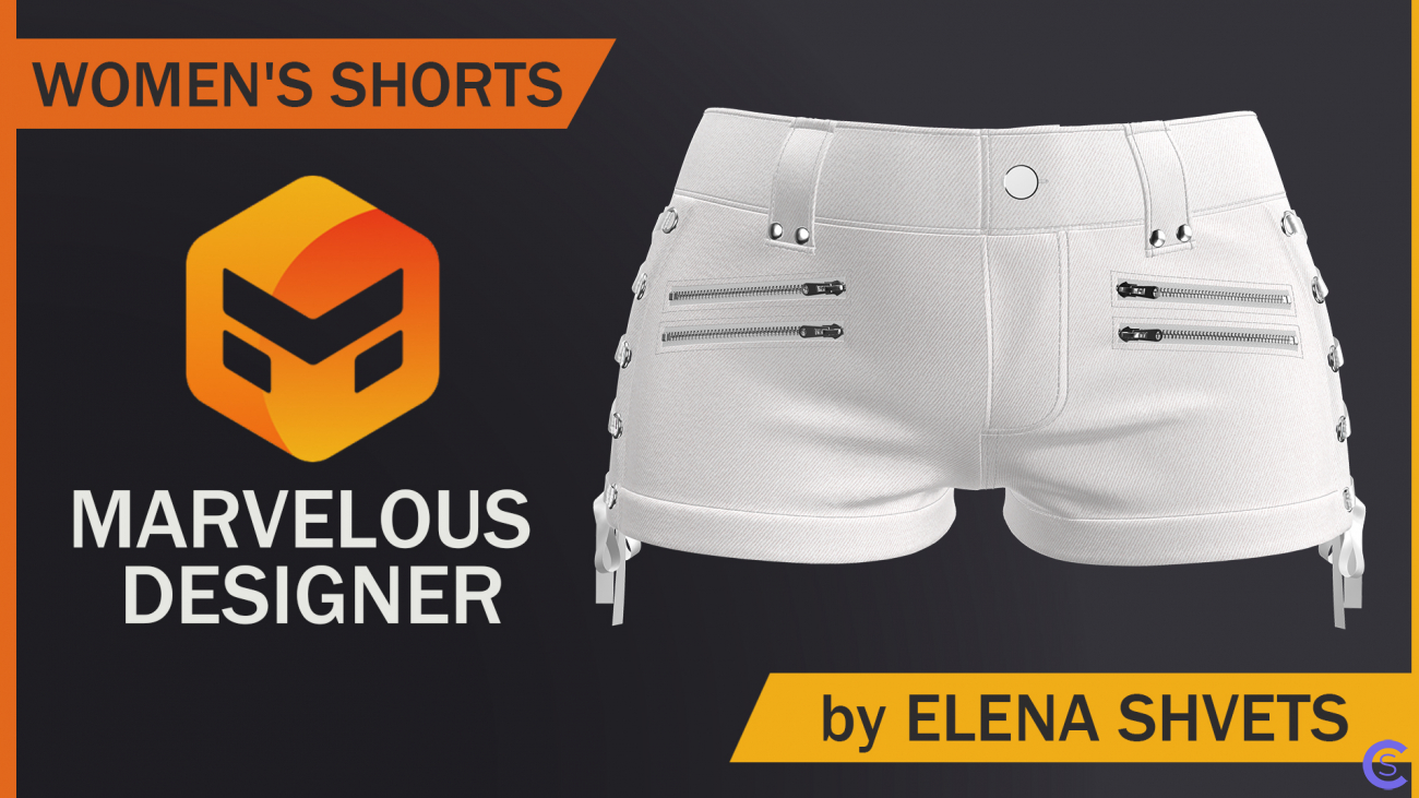 3D модель Шорты Женские \ 3D model Women's Shorts