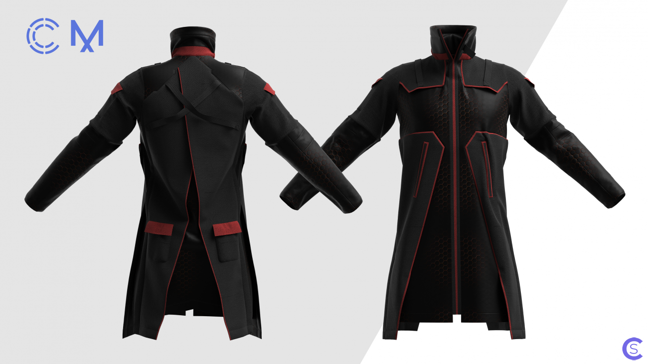 Военное научно-фантастическое пальто | Military Sci-Fi Coat | Marvelous Designer | CLO3D project