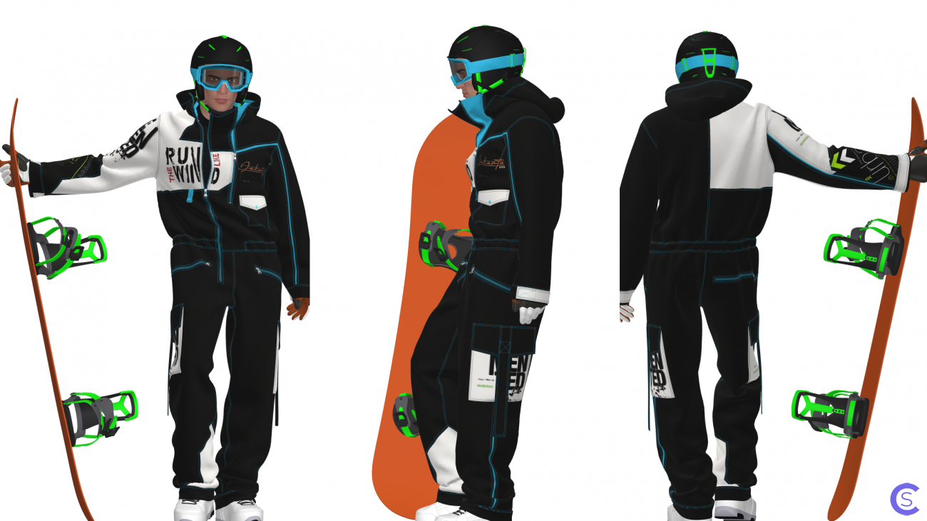 Модель сноубордиста 1 \ Snowboarder model 1