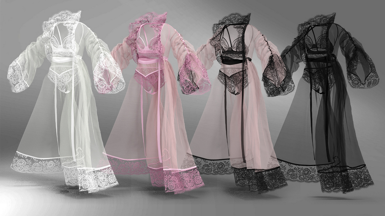 Комплект кружевного женского блья \ Digital Laces Fashionable Lingerier