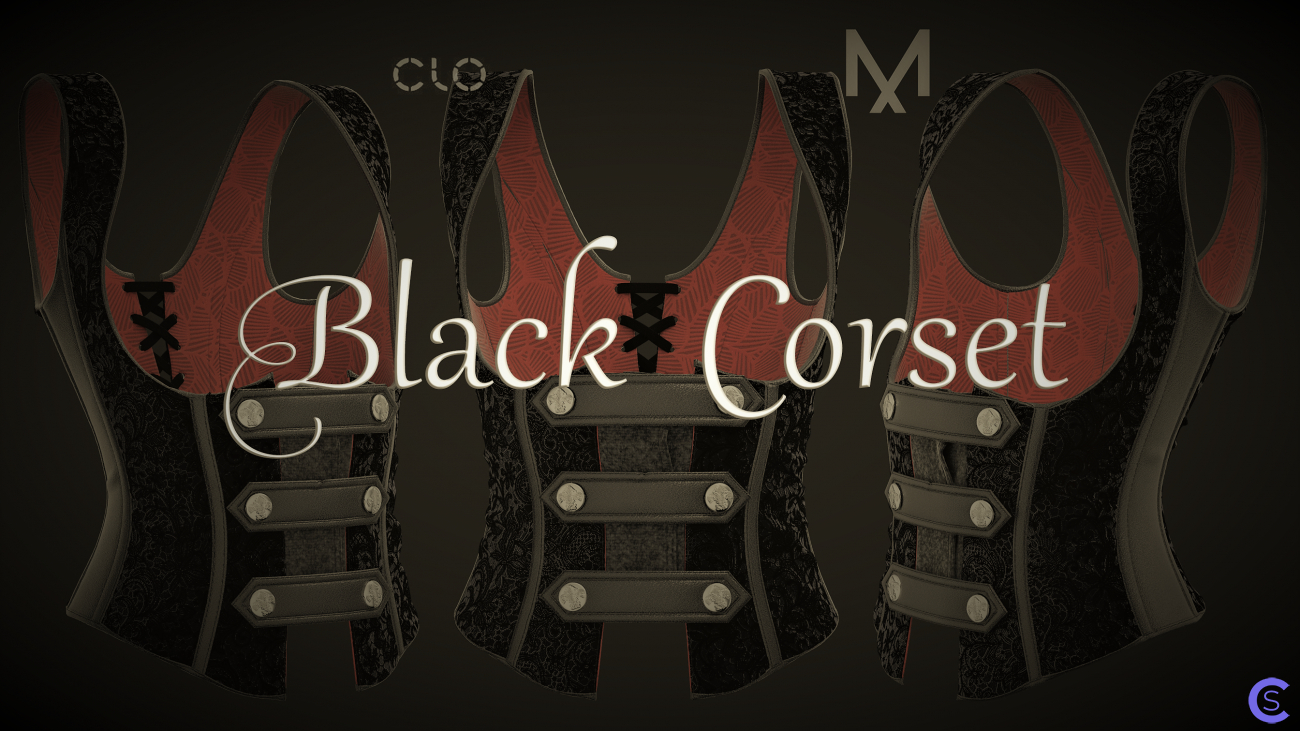 Black Corset. Clo/MD