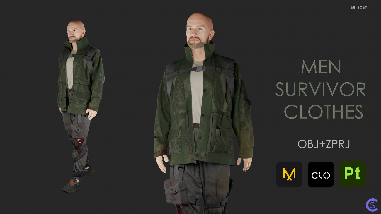Men survivor clothes/Мужская одежда для выживания