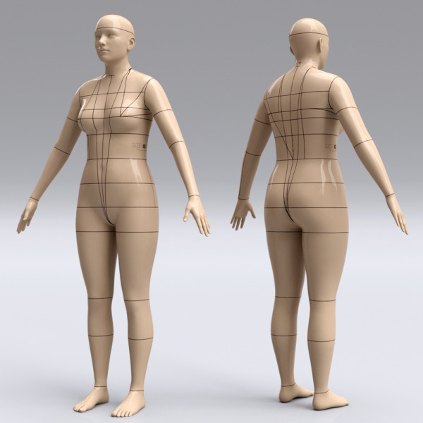 Digital Sewing Mannequins Sise 40-42(EU) Цифровые швейные манекены размер 40-42 Европа