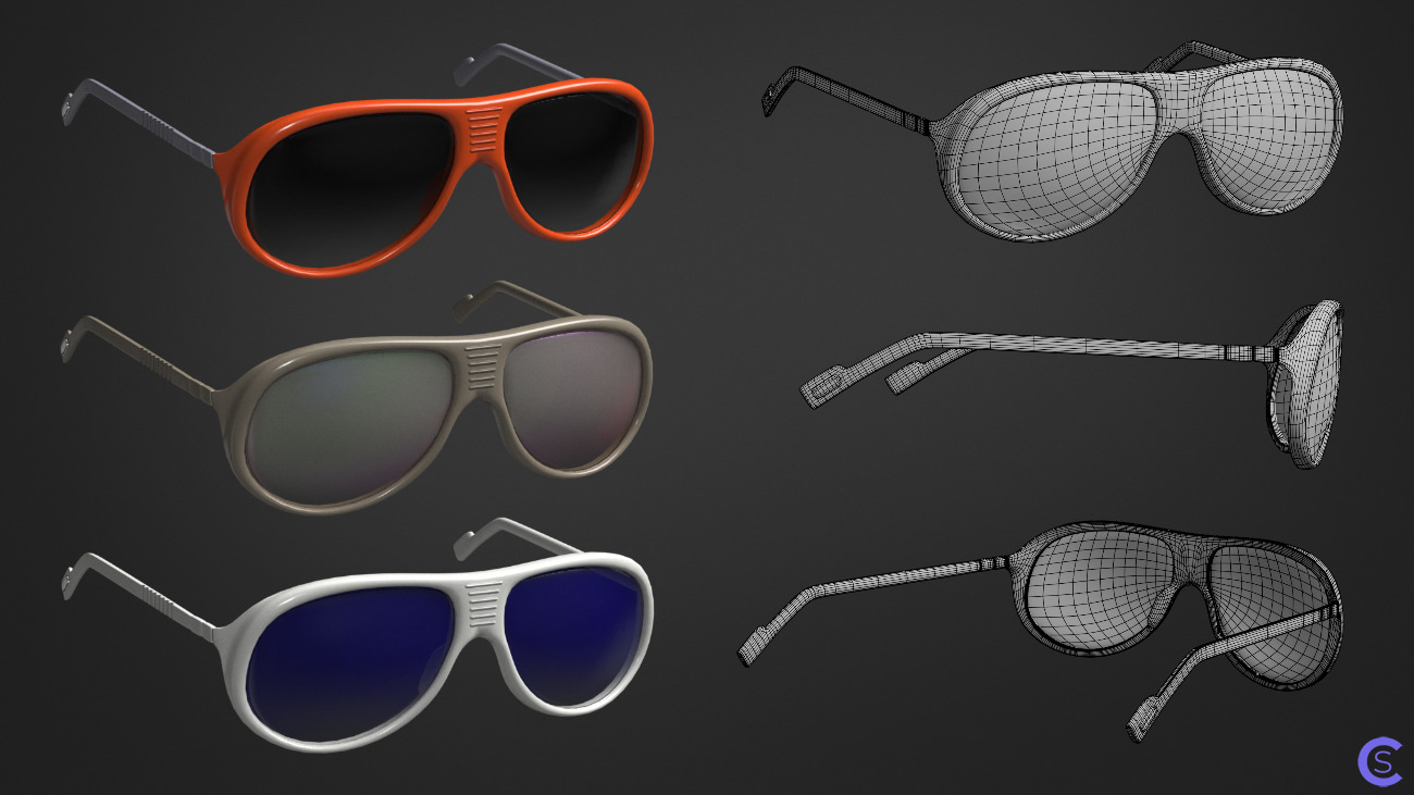 3Д Модель Солнцезащитные очки