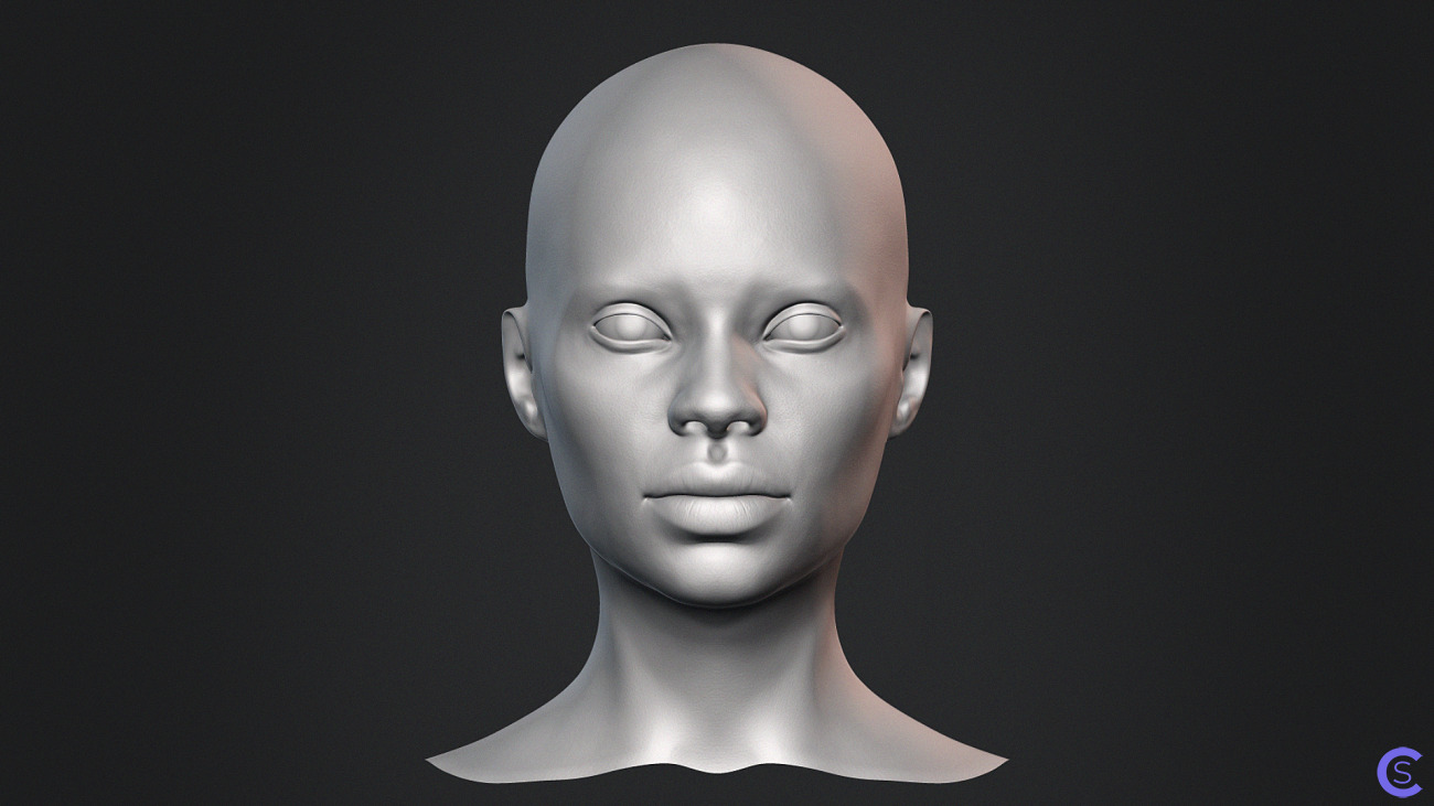 Голова африканской женщины / African Black Bust Female Head