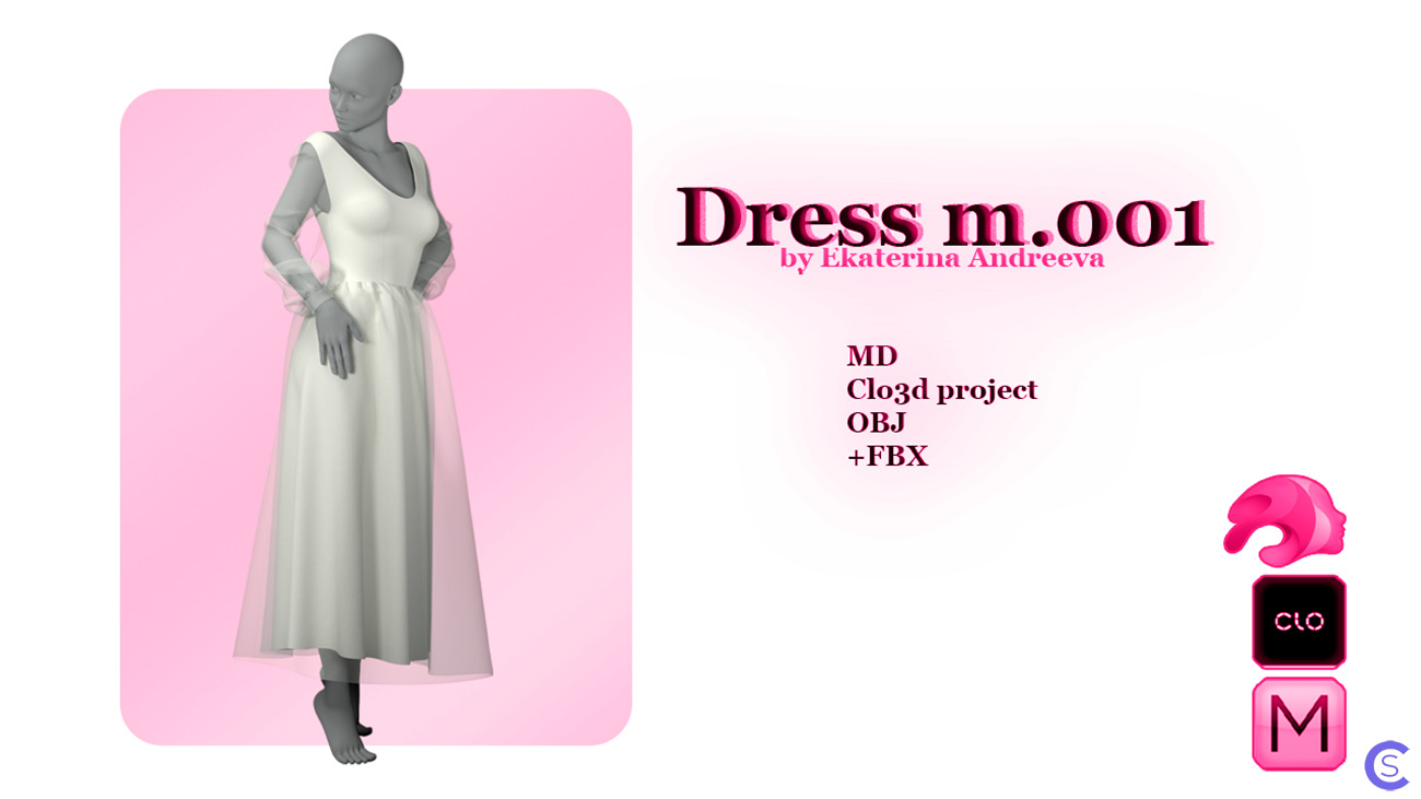 Dress m.001. Genesis 8 female.