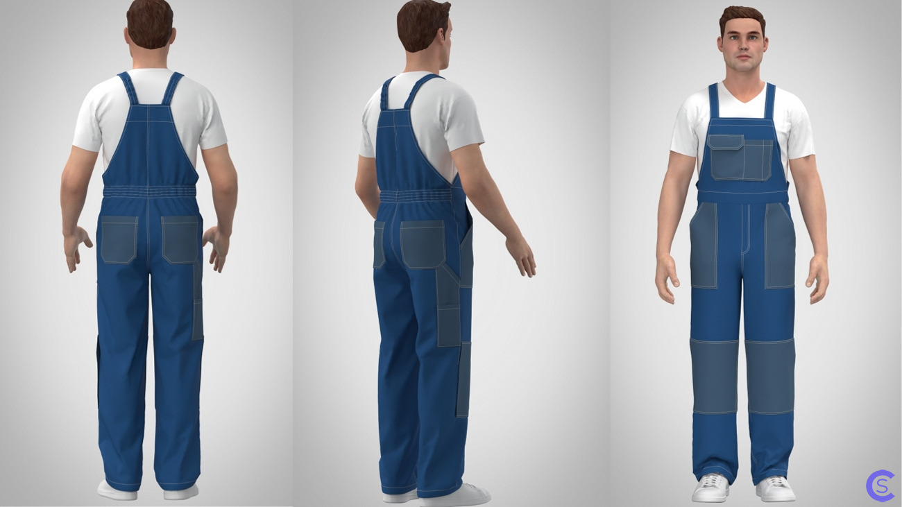 Мужской рабочий полукомбинезон / Men's work overalls