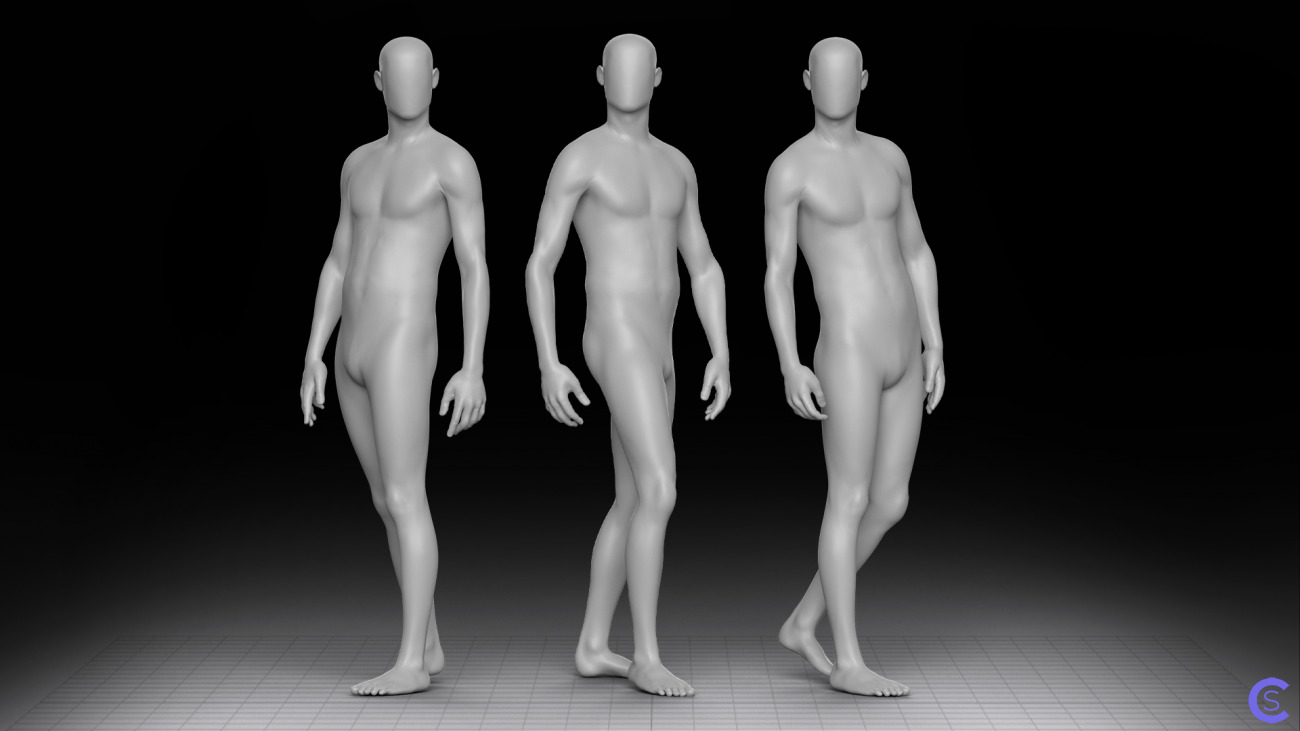 Set of 3 poses for MV2 / 3 позы для  мужского аватара MV2 / FREE