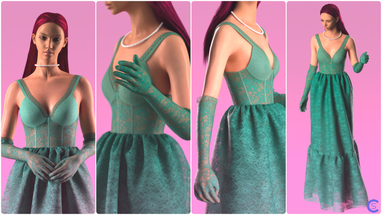 lace dress + gloves | кружевное платье + перчатки