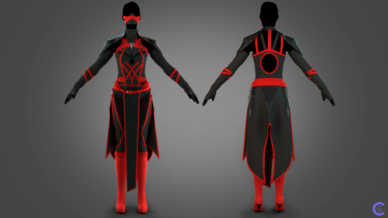 Scarlet. Mortal Combat character costume